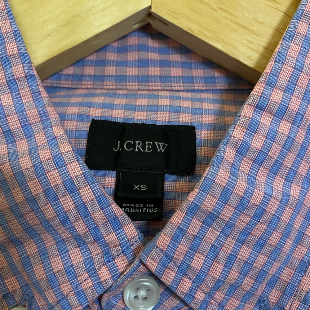 J. Crew Men’s Checkered Slim Fit Button Down